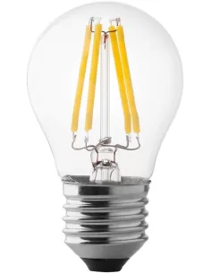 Ampoule sphérique filaire transparente Wiva 12100509 E27 4W 2,5K NDLS